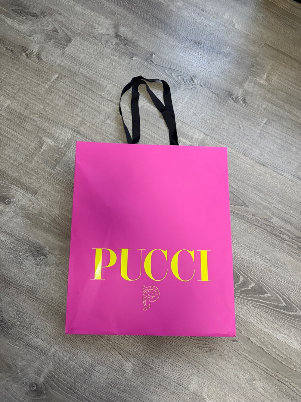 Pucci Pink Paper Shopping Tote